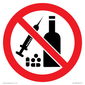 P908 Prohibition: No alcohol or drugs